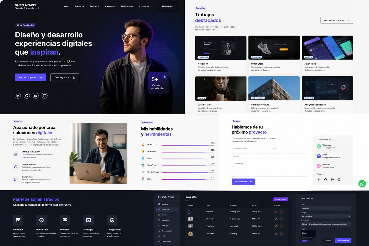 Landing de Portafolio / Freelancer Básica
